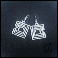 Labirynth Square earrings_23.jpg Square Labyrinth Earrings - FREE